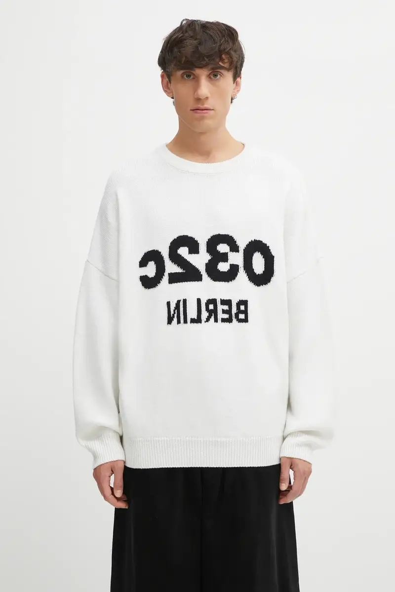 032C maglione in lana 'Selfie' uomo colore beige F25.URK.1511.100