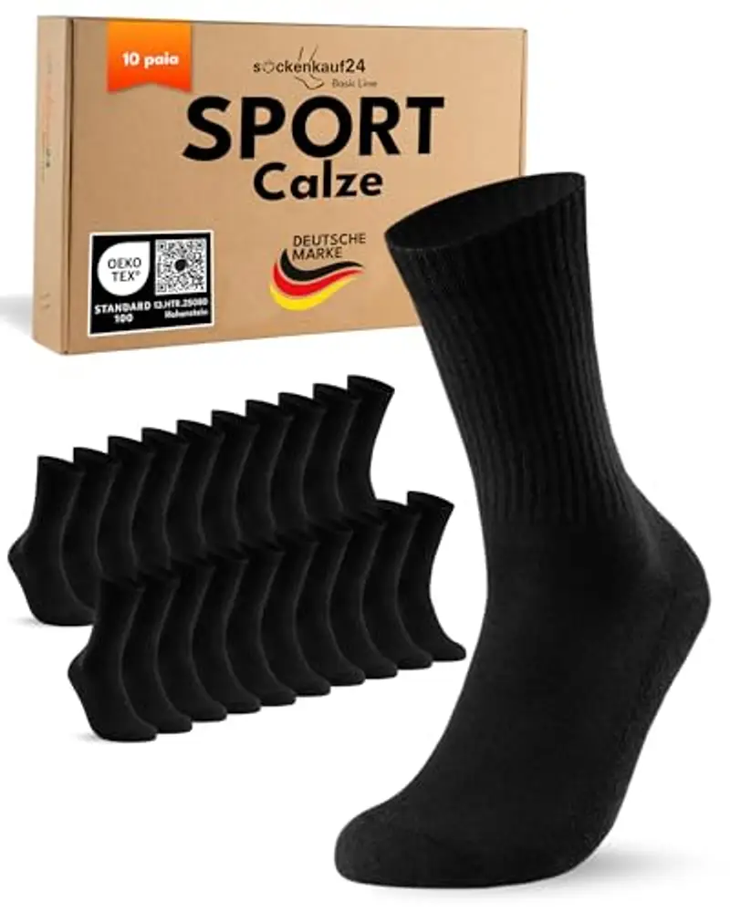 Sockenkauf24 Calze Uomo Grigio 2455935