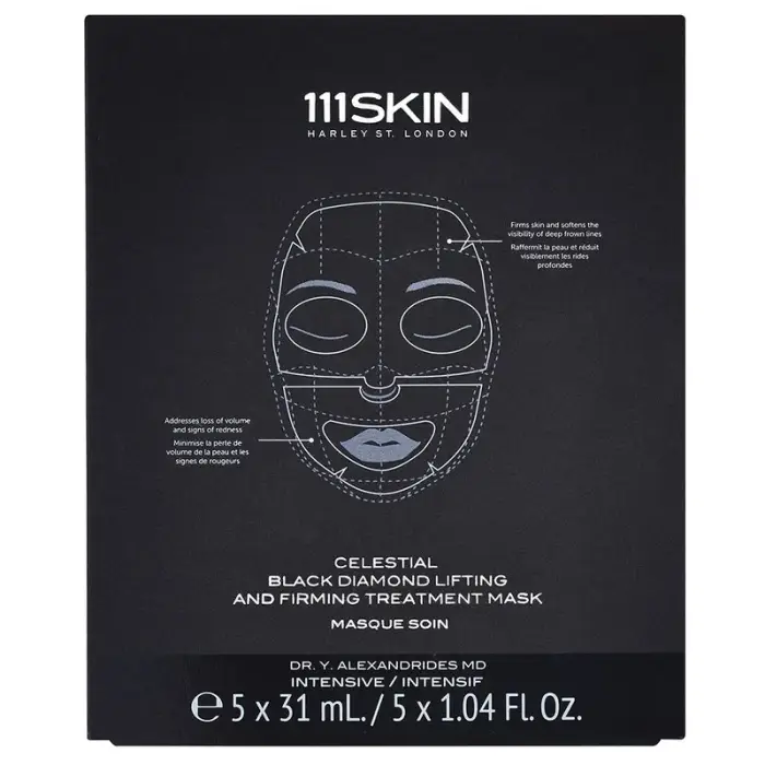 Celestial Black Diamond Lifting And Firming Mask - maschera lifting viso e collo 5 pz
