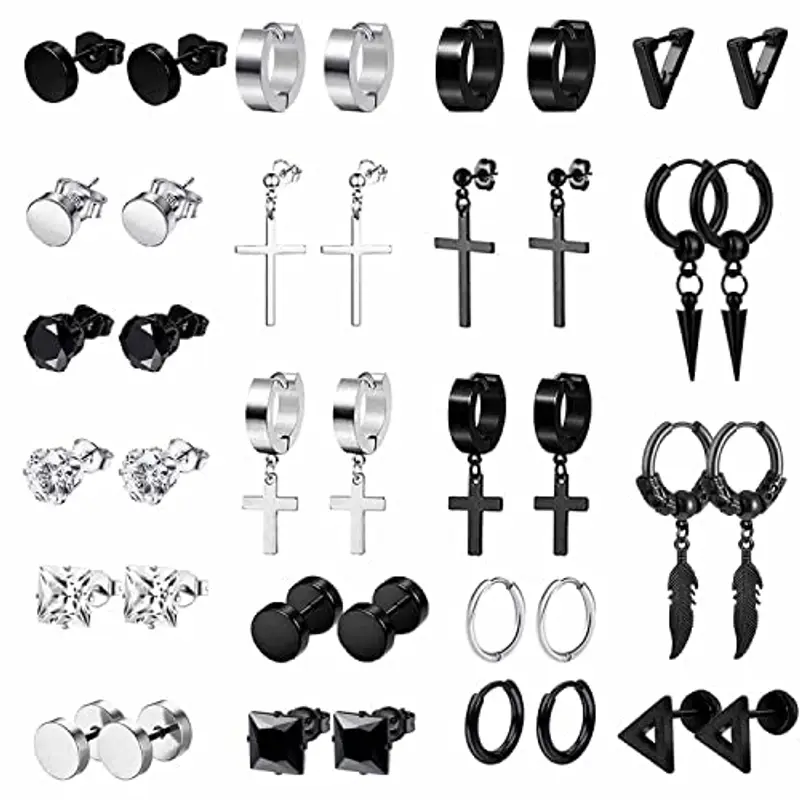 VELESAY Orecchini Uomo Argento 1219070