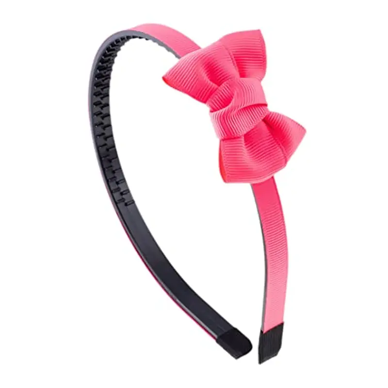 Righe e Pois 229-323-Cerchietto per capelli bimba con fiocco