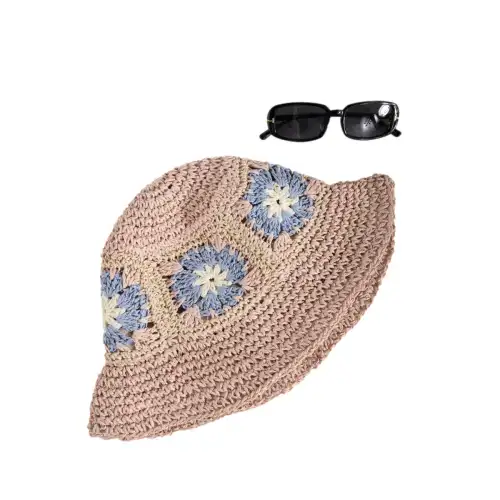 24 Colours Cappello da donna (x2) Rose
