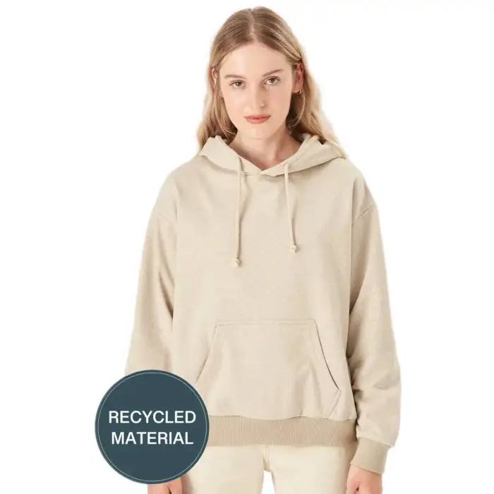 24 Colours Felpa con cappuccio da donna Beige