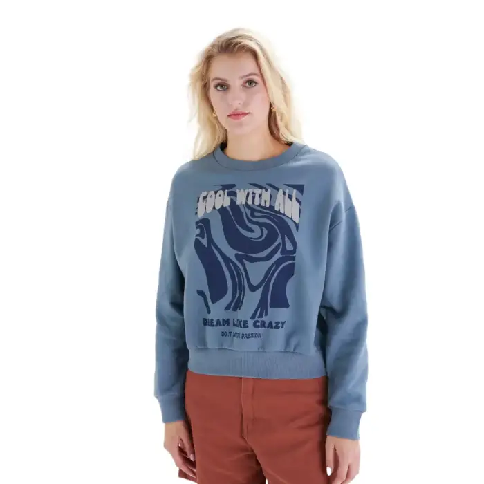 24 Colours Felpa da donna Bleu