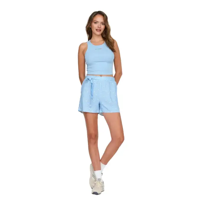 24 Colours Shorts con stampa floreale Bleu