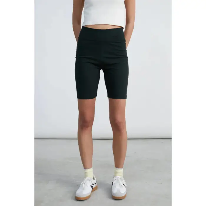 24 Colours Shorts da donna in cotone Noir
