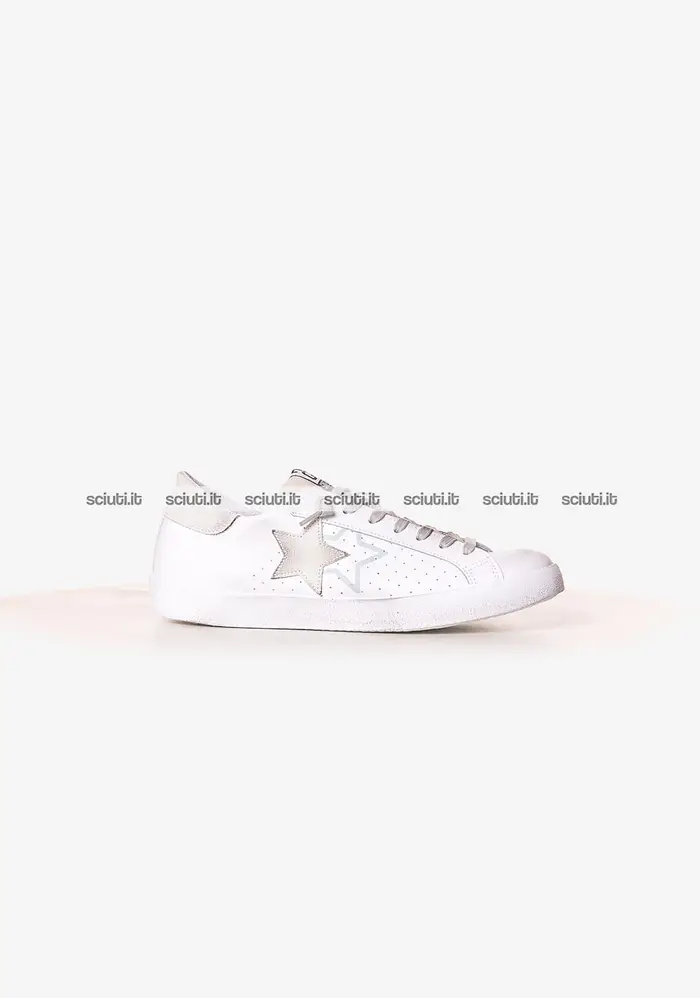 2star Scarpe uomo bianco grigio chiaro Prime star