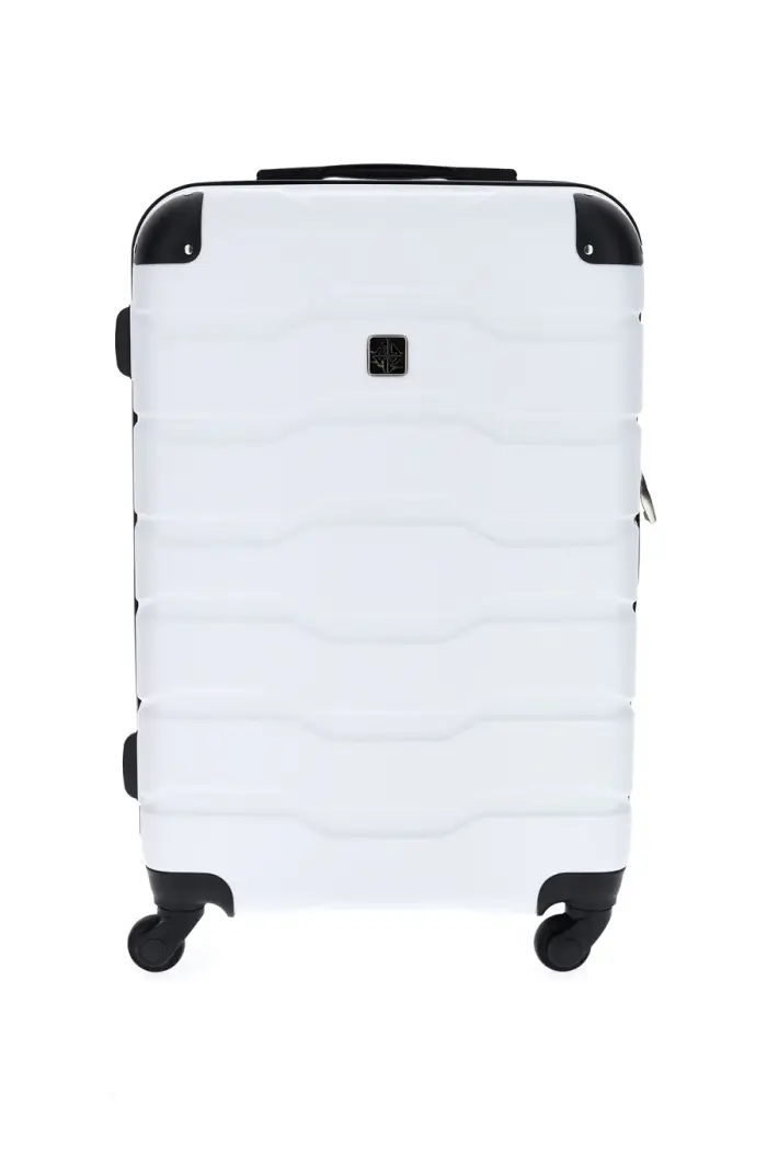 Trolley piccolo bianco rigido con 4 ruote 2T2L156/P [BIANCO]