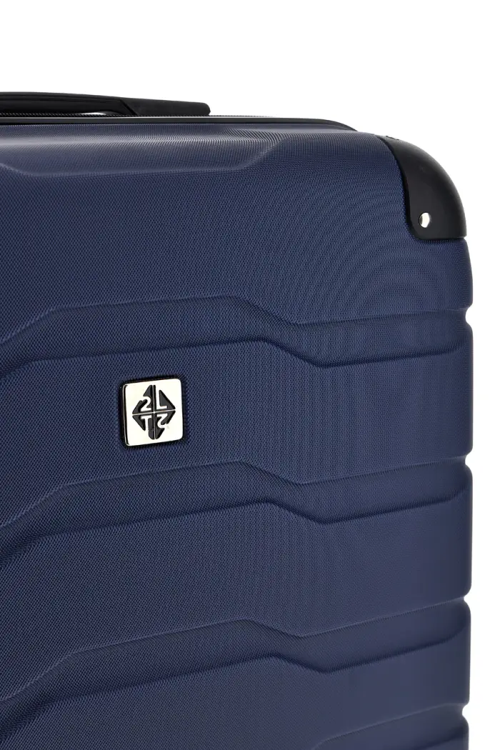 Trolley piccolo blu rigido con 4 ruote 2T2L156/P [BLUE] miniatura 3