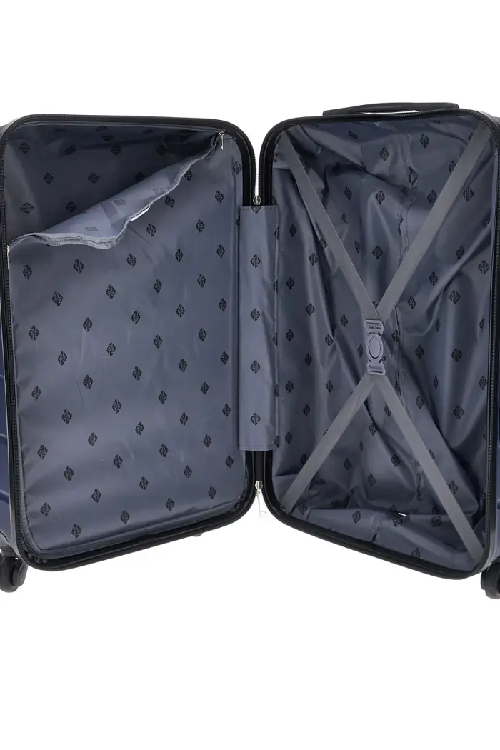 Trolley piccolo blu rigido con 4 ruote 2T2L156/P [BLUE] miniatura 5