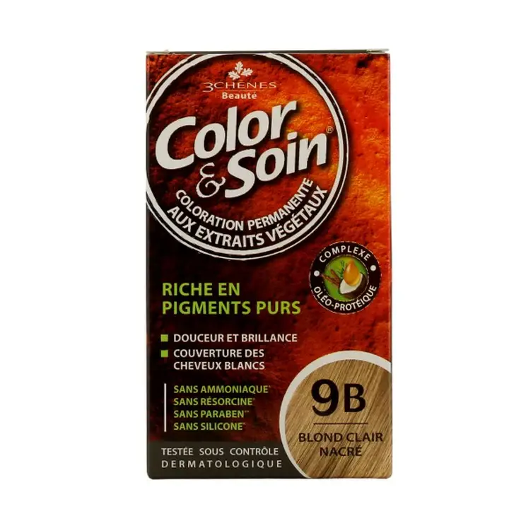 3 Chênes 3Chênes Color & Care 9B Biondo Chiaro Perlato Colorazione Permanente 135ml