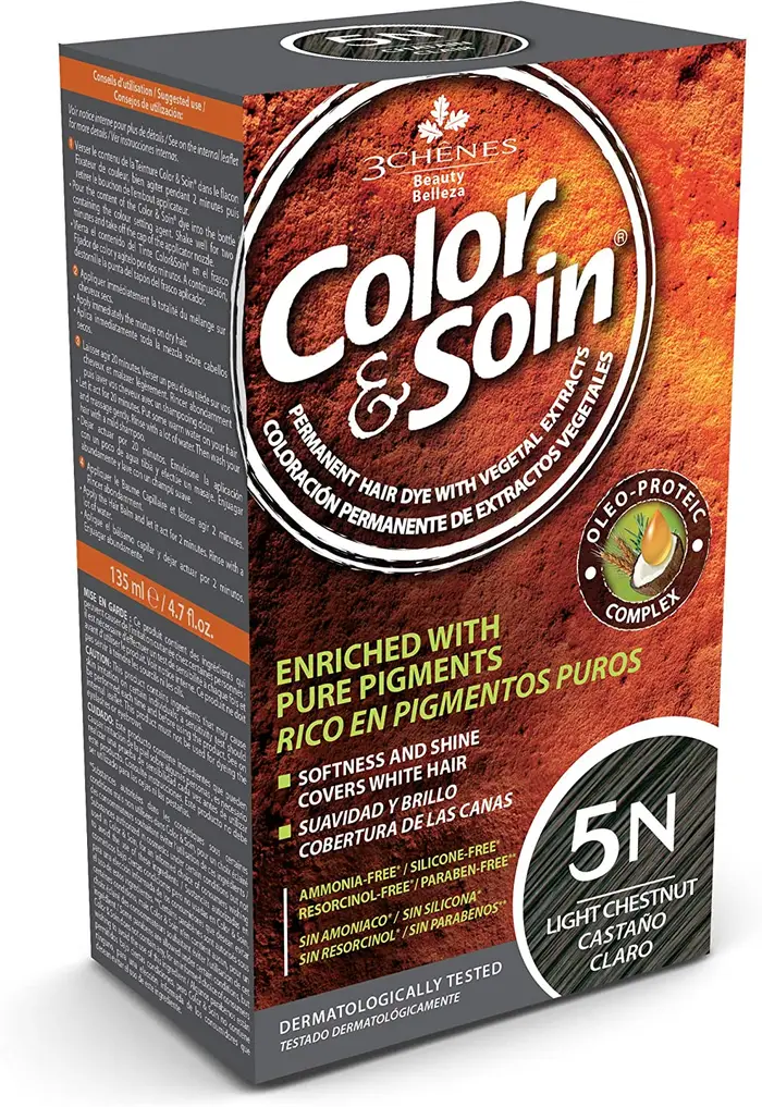 3 Chênes Belleza Color&Soin Permanente Tinta Capelli castani 05N