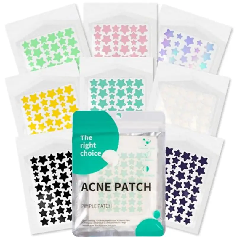 YIIFELL 397 Pezzi Cerotti Brufoli, Invisibile Naturale Hydrocolloid Patch 2 in 1 Giorno e Notte Che Invisibile Patch Brufoli Assorbenti