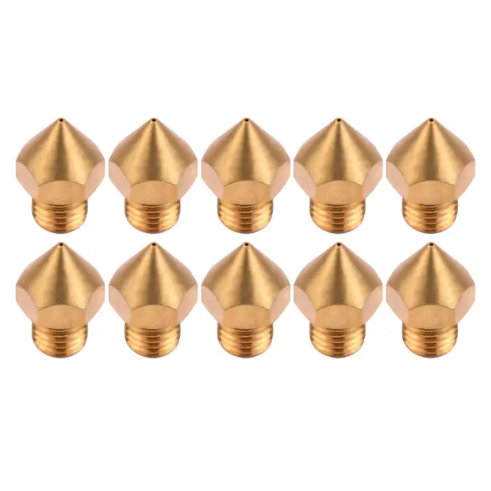 3d printing machine Aibecy 10 pezzi ugello in ottone per estrusore stampante 3D 0,4 mm hotend stampante compatibile con CR10S Pro 3D 10pcs