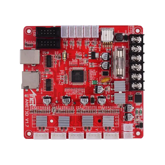 3d printing machine Anet A1284-Base V1 7 Hauptplatine Hauptplatine per Anet A8 Plus fai da te rosso