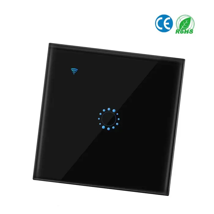 3d printing machine Interruttori wireless Interruttore luce WiFi Smart Wall compatibile con Alexa Echo Google Home Assistant 1 Gang nero
