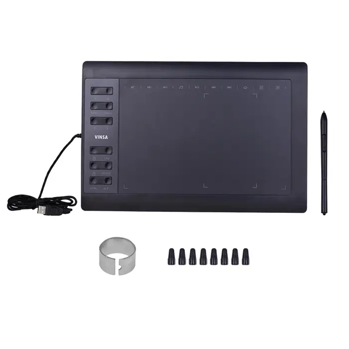 3d printing machine Tavoletta grafica professionale da 10x6 pollici 12 tasti Express con 8192 livelli senza batteria Package 1