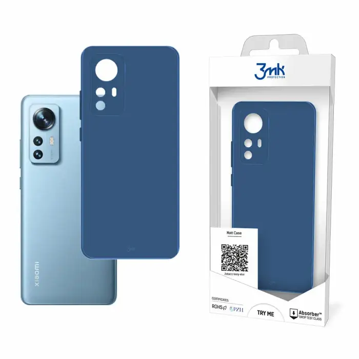 3MK Cover per smartphone Xiaomi 12/12X - Blueberry Bleu