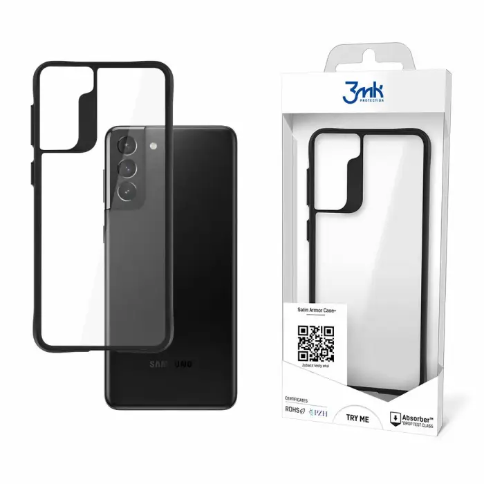 3MK Custodia per smartphone Samsung Galaxy S21+ 5G - Satin Armor Blanc