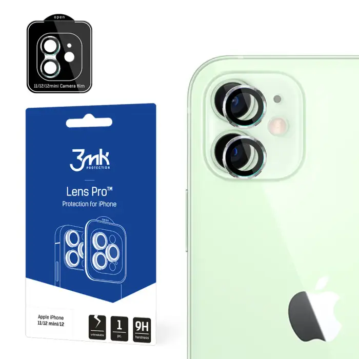 3MK Protezione della lente Apple iPhone 11/12 mini/12ion Pro Silver Blanc