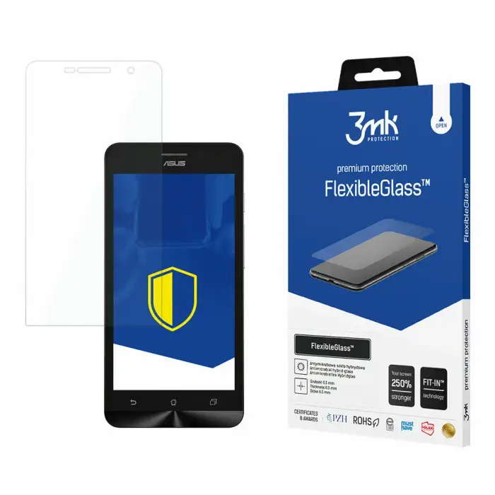 3MK Vetro ibrido Asus Zenfone 6 - FlexibleGlass™ Blanc