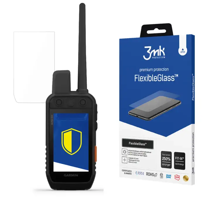 3MK Vetro ibrido Garmin Alpha 200i - FlexibleGlass™ Blanc