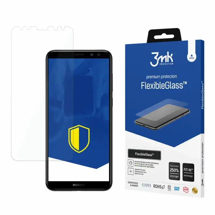 3MK Vetro ibrido Huawei Mate 10 Lite - FlexibleGlass™ Blanc