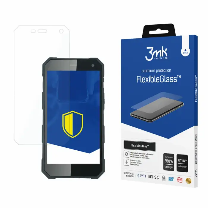 3MK Vetro ibrido MyPhone Hammer Energy - FlexibeGlass™ Blanc