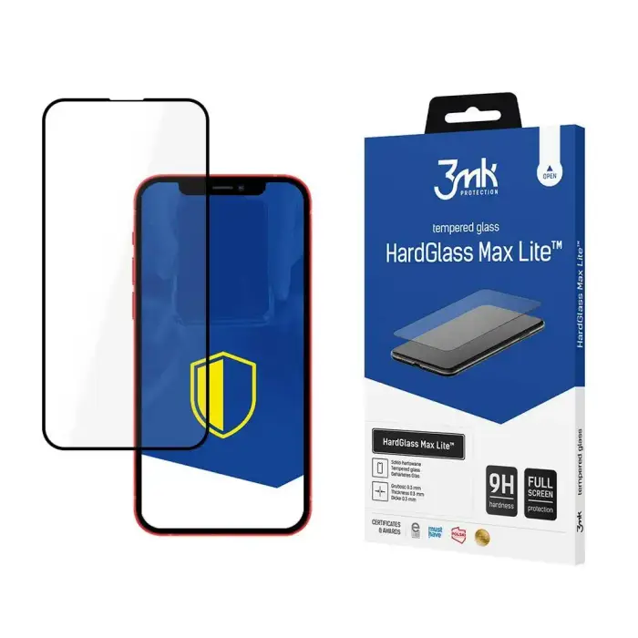 3MK Vetro temperato rinforzato Apple iPhone 13 Pro - HardGlass Max Lite™ Blanc
