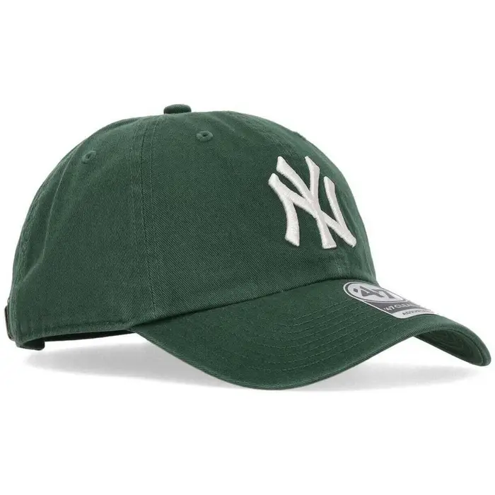 Cappellino 47 Brand Cappellino Visiera Curva Uomo Mlb Clean Up Neyyan Dark Green Multicolore