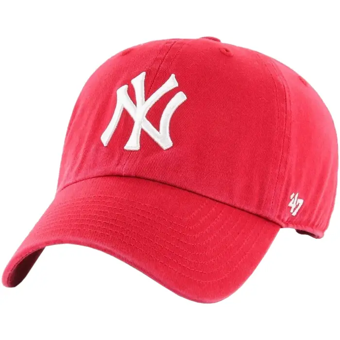 47 Brand Cappellino New York Yankees Clean Up Cap Rosso