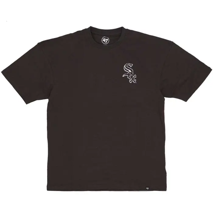 T-shirt 47 Brand Maglietta Uomo Mlb Backer Drop Shoulder Tee Chiwhi Carbonite Multicolore