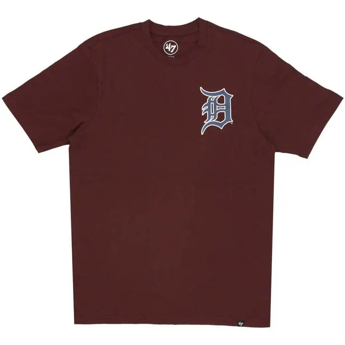 T-shirt 47 Brand Maglietta Uomo Mlb Backer Echo Tee Dettig Cacao Multicolore