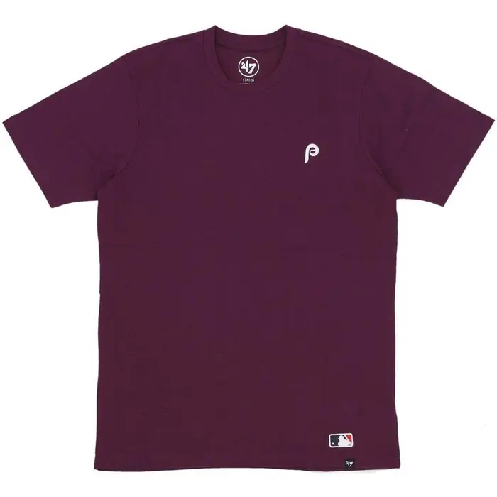 T-shirt 47 Brand Maglietta Uomo Mlb Base Runner Emb Echo Tee Phiphi Plum Multicolore
