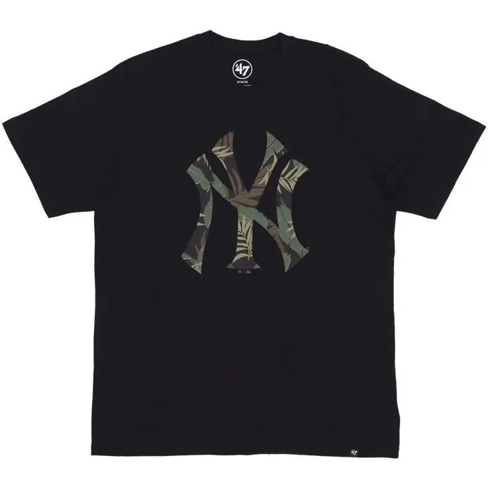 T-shirt 47 Brand Maglietta Uomo Mlb Imprint Echo Tee Neyyan Jet Black Multicolore