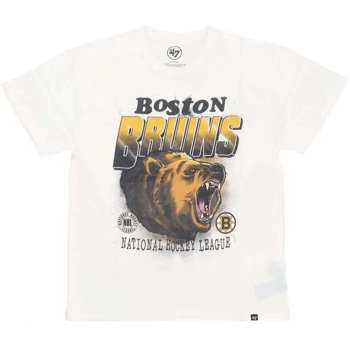 T-shirt 47 Brand Maglietta Uomo Nhl Imprint Drop Shoulder Tee Bosbru Sandstone Multicolore