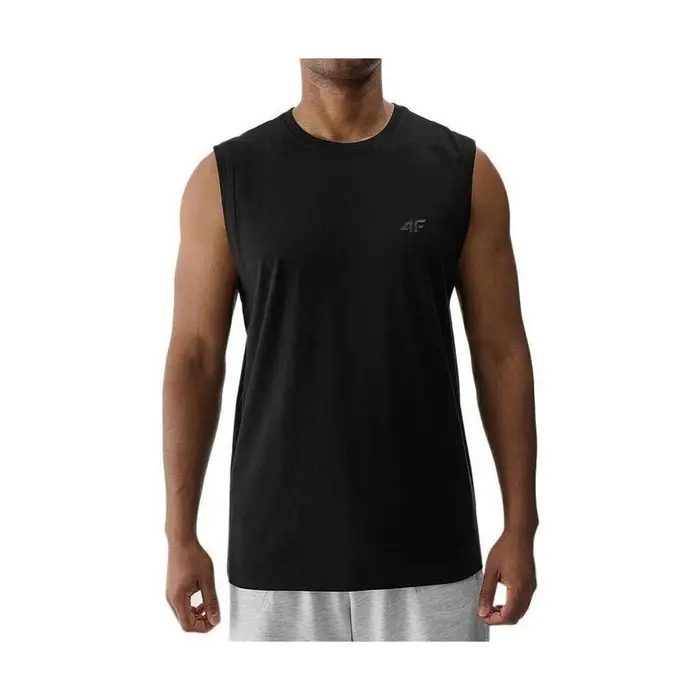 4F T-shirt senza maniche 4FWMM00TSLEM30620S Nero