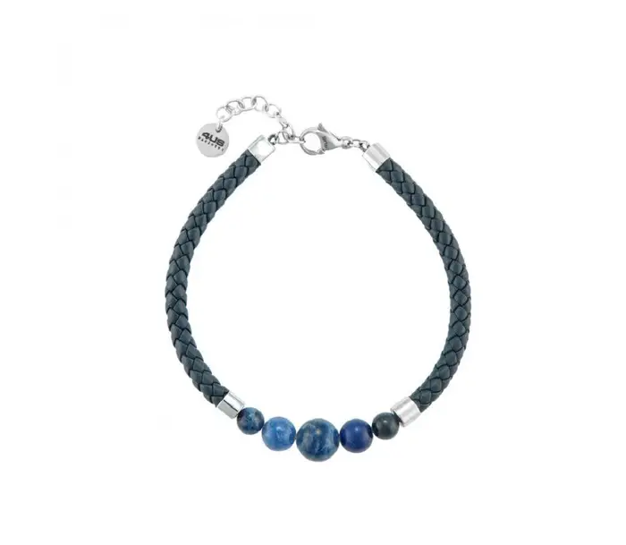 4US Cesare Paciotti Bracciale Uomo In Pelle E Acciaio
