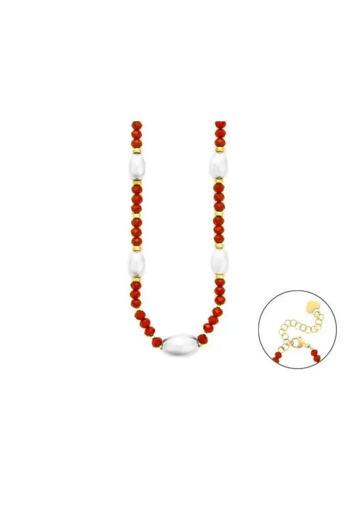 4US Cesare Paciotti Collana Acciaio - Girocollo Multicolor