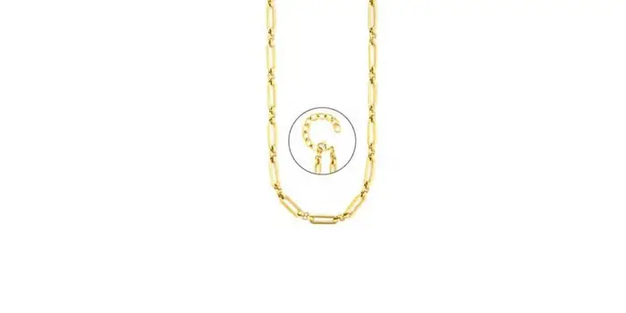 4US Cesare Paciotti Collana Uomo Acciaio Catena Oro