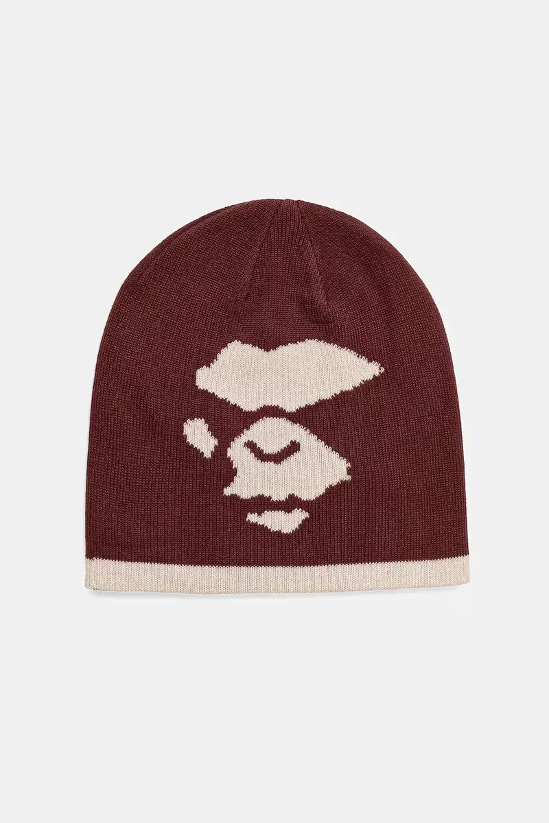 A Bathing Ape berretto Mad Face Granata