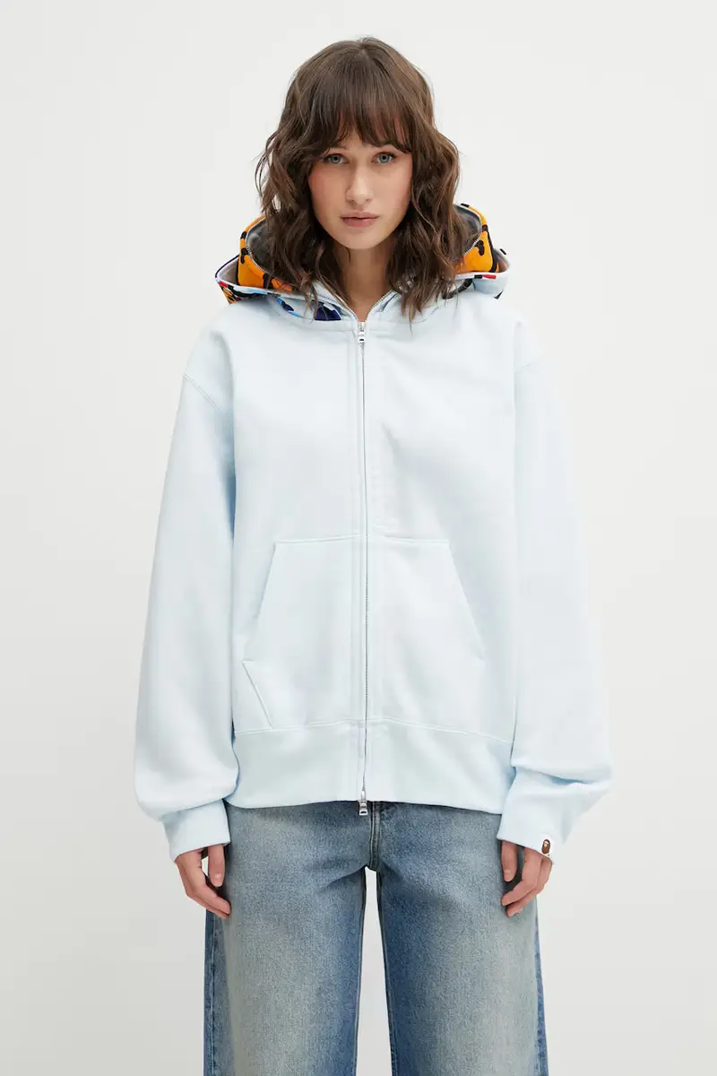 A Bathing Ape felpa in cotone Milo Shark Blu