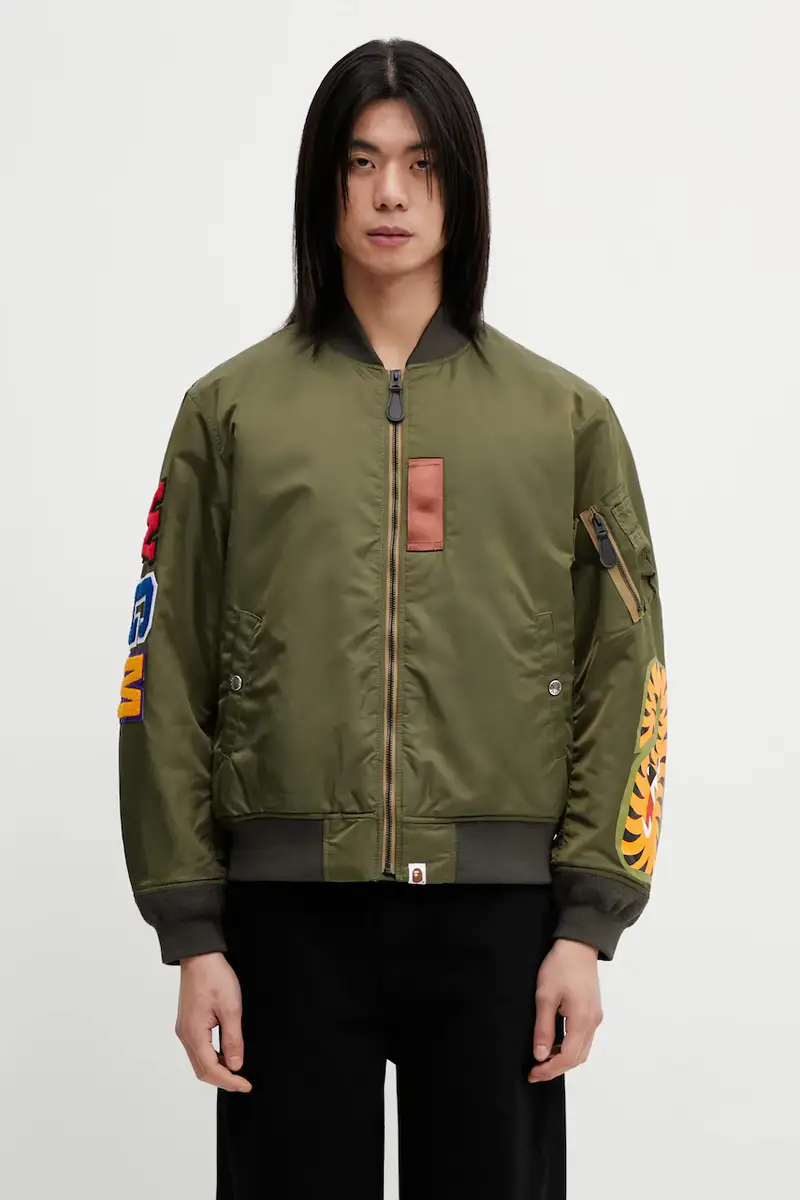 A Bathing Ape giacca bomber Shark MA-1 Verde