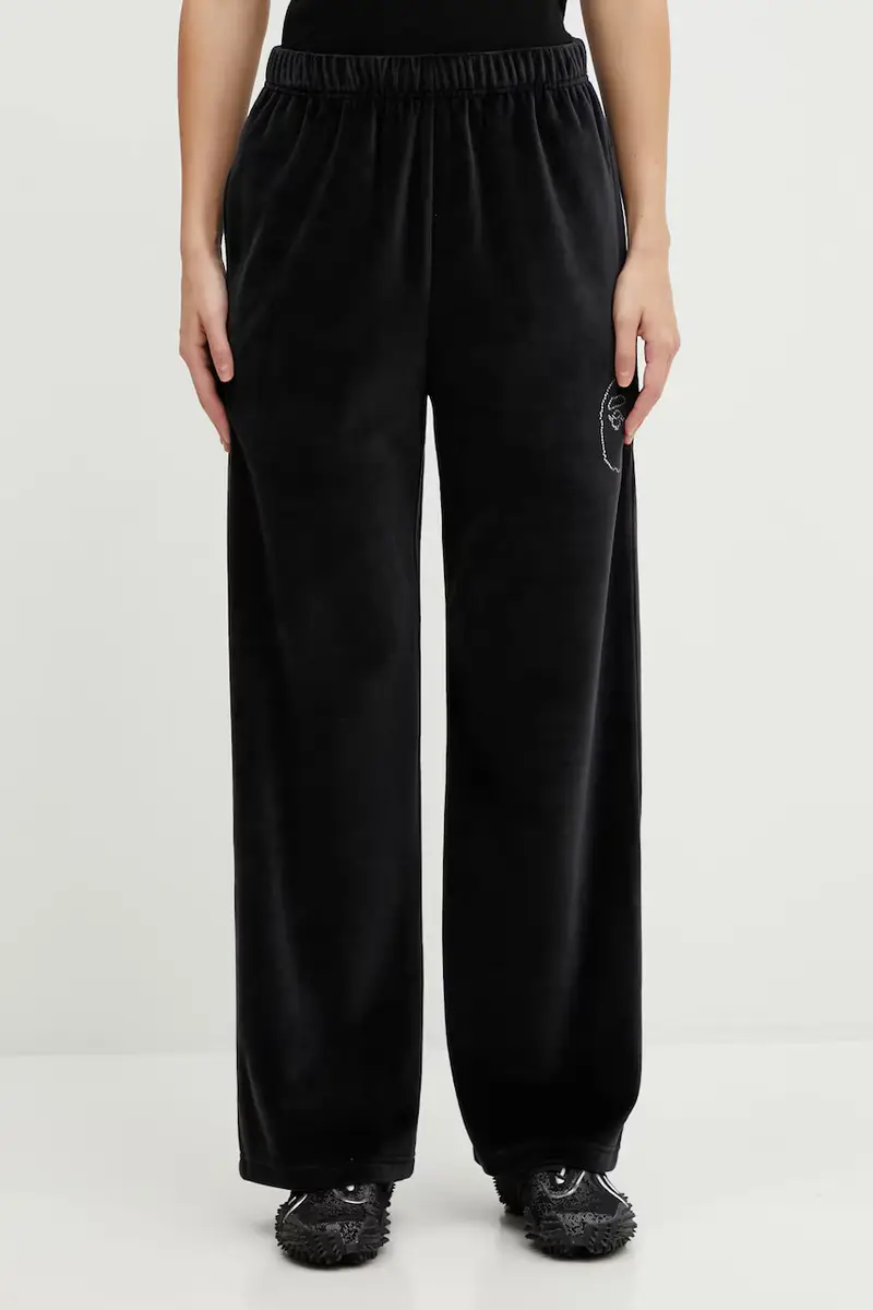 A Bathing Ape pantaloni tuta Crystal Stone Ape Head Nero