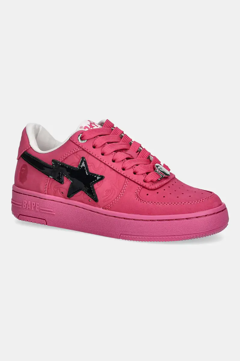 A Bathing Ape sneakers in pelle BAPE STA #4 donna colore rosa 1L30291309