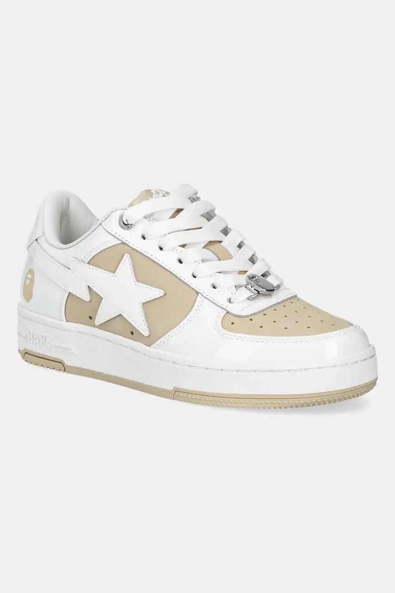 A Bathing Ape sneakers in pelle BAPE STA #6 L donna colore beige 1K80291306