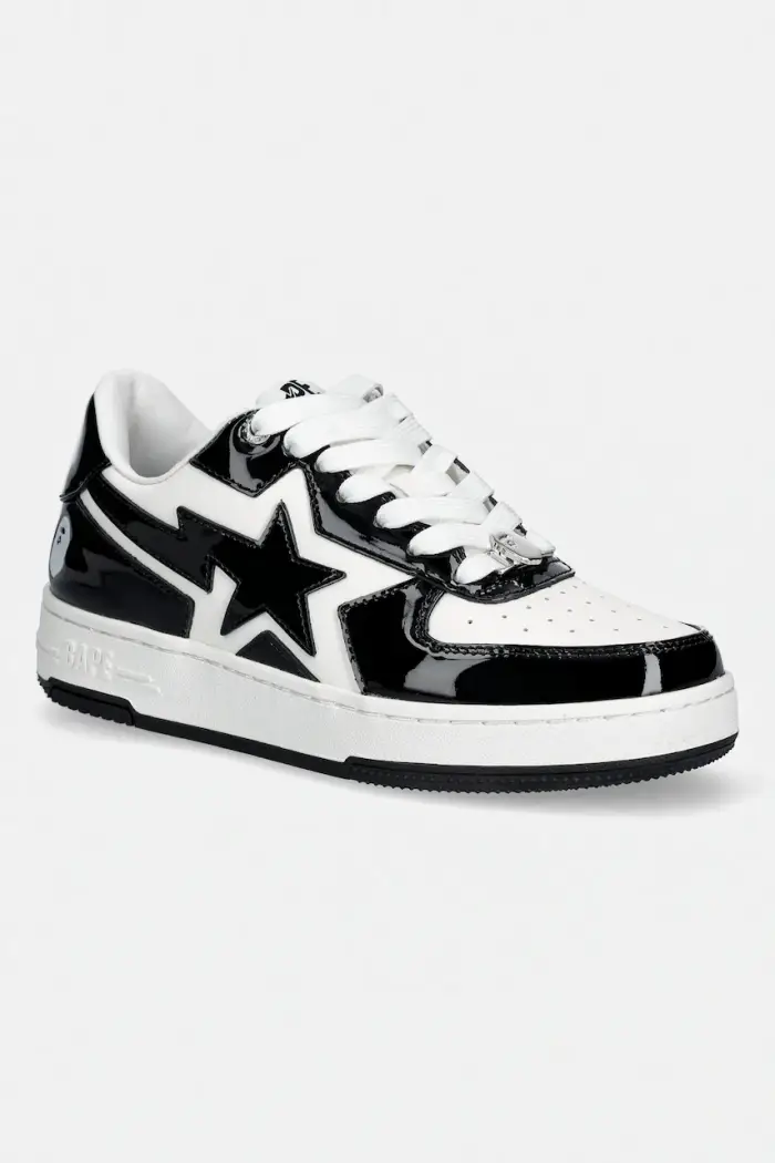 A Bathing Ape sneakers in pelle BAPE STA ICON #1 Nero