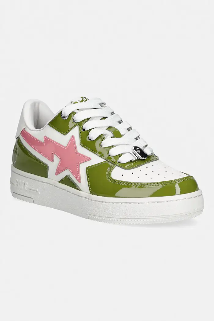 A Bathing Ape sneakers in pelle BAPE STA ICON #2 Verde