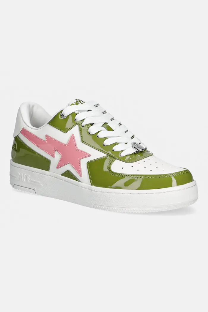 A Bathing Ape sneakers in pelle BAPE STA ICON #2 Verde