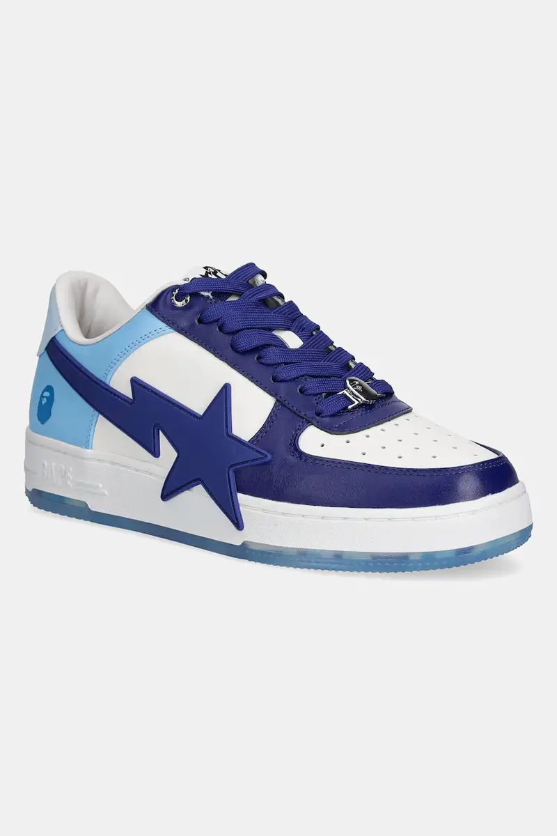 A Bathing Ape sneakers in pelle BAPESTA OS M2 uomo colore blu navy 1K80191309
